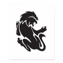 Tribal Lion Tattoo Design posters