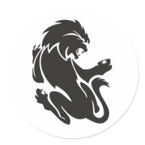 Tribal Lion Tattoo Design stickers