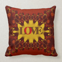 Tribal Love Earth Energy Fractal Pattern Cushion pillows