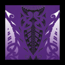 Tribal Maori tattoo design modern art canvas prints