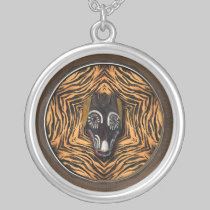 Tribal mask necklace necklaces