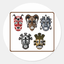 Tribal Masks Stickers