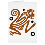 Tribal Monkey Greeting Cards