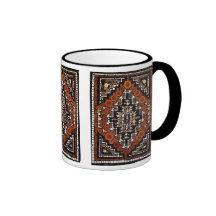 Tribal Native American Earth Tones Mosaic Coffee Mug