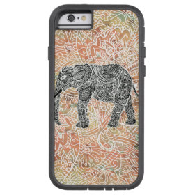 Tribal Paisley Elephant Colorful Henna Pattern Tough Xtreme iPhone 6 Case