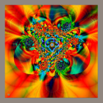 Tribal Passion. poster print fractal race color posters