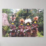 Tribal people of Papua New Guinea, Poster