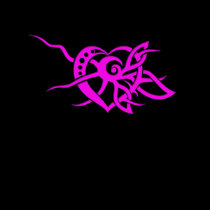 Tribal Pink Heart T-Shirt