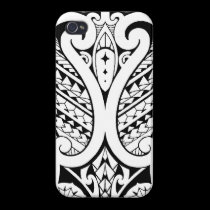 Tribal Polynesian tatoo with Samoan elements iphone cases