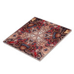 Tribal Psychedelic Earth Ceramic Tile