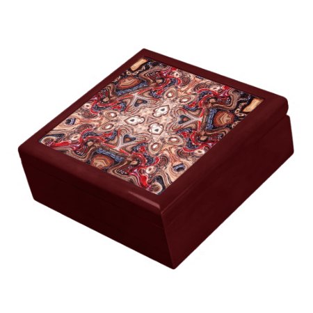 Tribal Psychedelic Earth Lacquered Gift Box