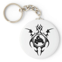 tribal quads key chain