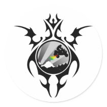tribal quads stickers