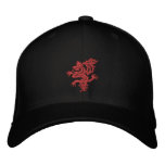 tribal red dragon baseball cap