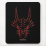 Tribal Red Dragon Head Mouse Mat
