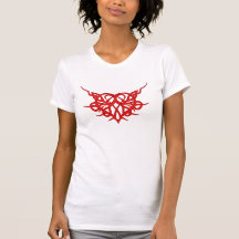 Tribal Red Heart T-Shirt