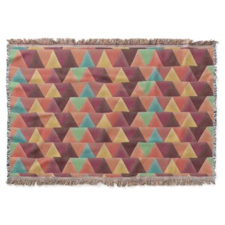 Tribal Retro Geometric Pattern Throw Blanket