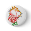 tribal rose heart buttons