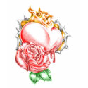 tribal rose heart t-shirts by Lady_Myst tribal rose heart t-shirts