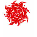 Tribal Rose in Red and White Tank Top t-shirts by atteestude Tribal Rose in Red and White Tank Top t-shirts