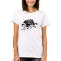Tribal rose t-shirts