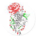 tribal roses skulls stickers by Lady_Myst tribal roses skulls stickers