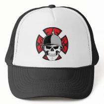 Tribal Round Cross Skull Hats