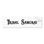 Tribal Samurai Bumper Sticker