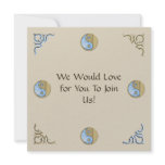 Tribal Sand &amp; Water Yin Yang Invite