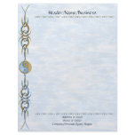Tribal Sand &amp; Water Yin Yang Customized Letterhead