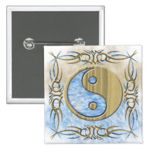 Tribal Sand & Water Yin Yang Pin