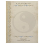 Tribal Sand Yin Yang Custom Letterhead