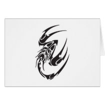 Tribal Scorpion Tattoo Design cards