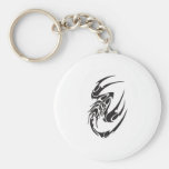 Tribal Scorpion Tattoo Design Keychains