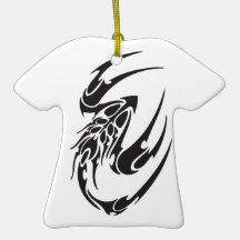 Tribal Scorpion Tattoo Design Ornament
