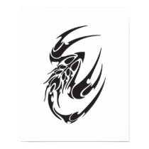 Tribal Scorpion Tattoo Design posters
