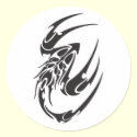 Tribal Scorpion Tattoo Design stickers by doonidesigns Tribal Scorpion Tattoo Design stickers
