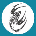 Tribal Scorpion Tattoo Design stickers