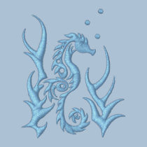 Tribal Seahorse embroidered shirts