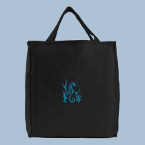 Tribal Seahorse embroidered bags