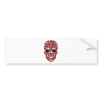 Tribal Skull Bumper Stickers