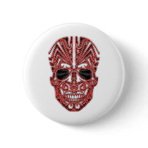 Tribal Skull Button