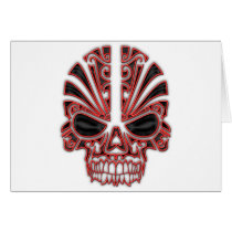 Tribal Skull Card