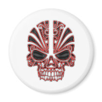 Tribal Skull Fridge Magnets