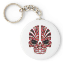 Tribal Skull Key Chain
