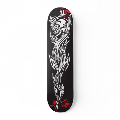 Tribal Skull Skate Boards by CreativeSkateboards Tribal Skull