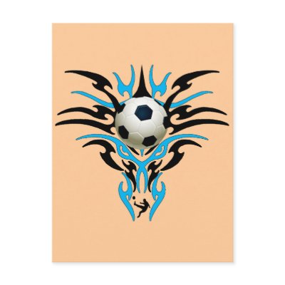 How To Kick A Soccer Ball Correctly. TRIBAL SOCCER BALL POSTCARDS