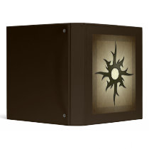 Tribal Solar Thorns Avery Binder by jamieco Tribal Solar Thorns Avery Binder