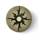 Tribal Solat Thorns Round Button
