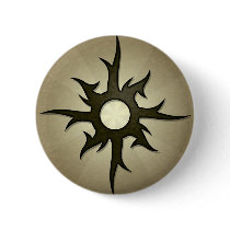 Tribal Solat Thorns Round Button